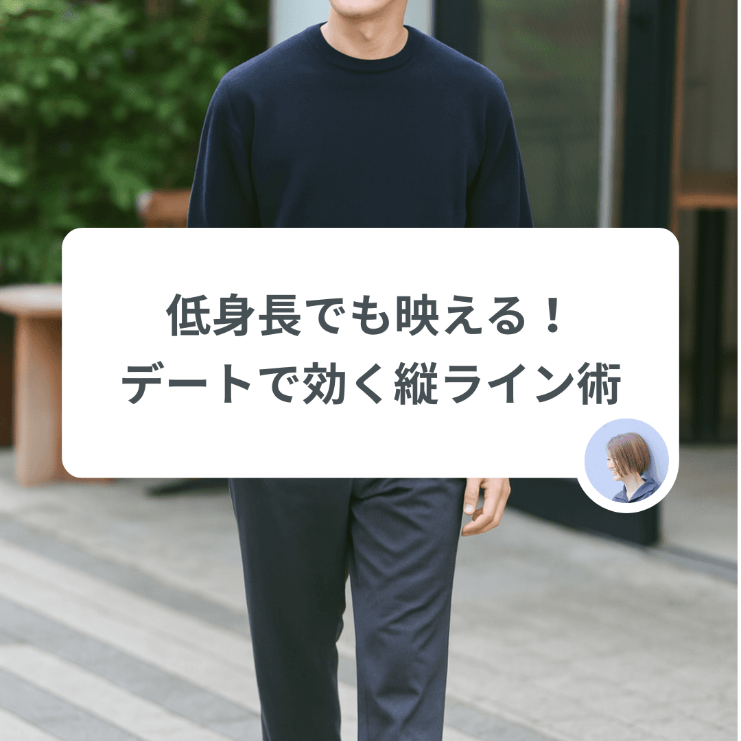 低身長でもスタイルUP!デートで効く「縦ライン」の作り方